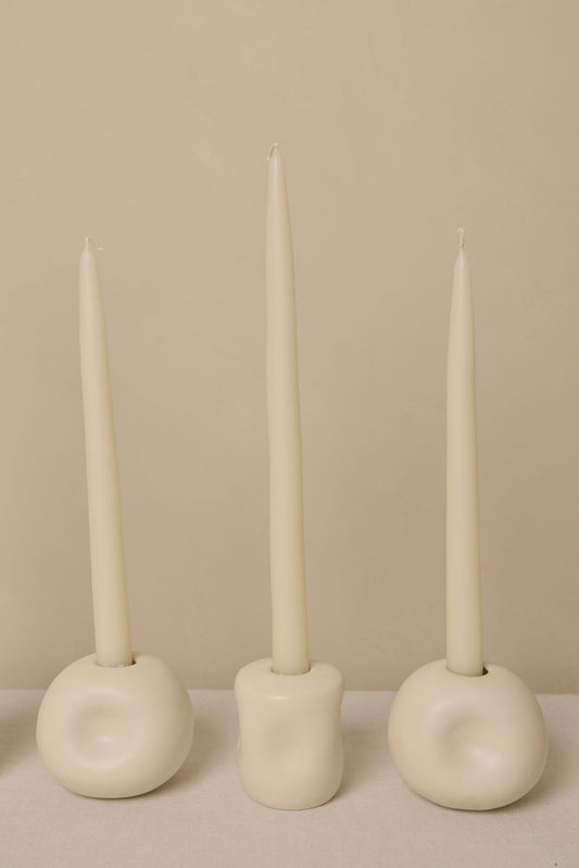 Set de 3 Floreros / Porta vela Duna