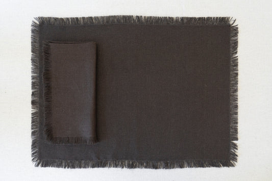 Servilletas Lino Gris Oxford