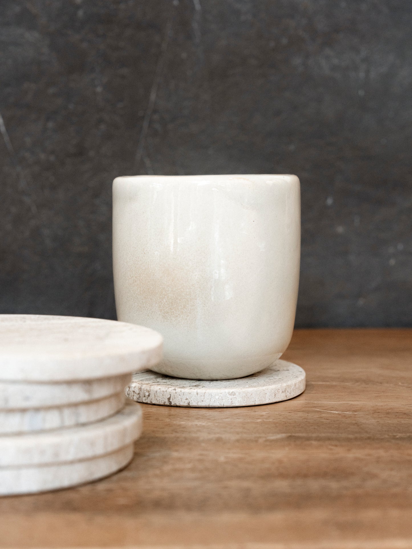 Porta Vasos de Mármol