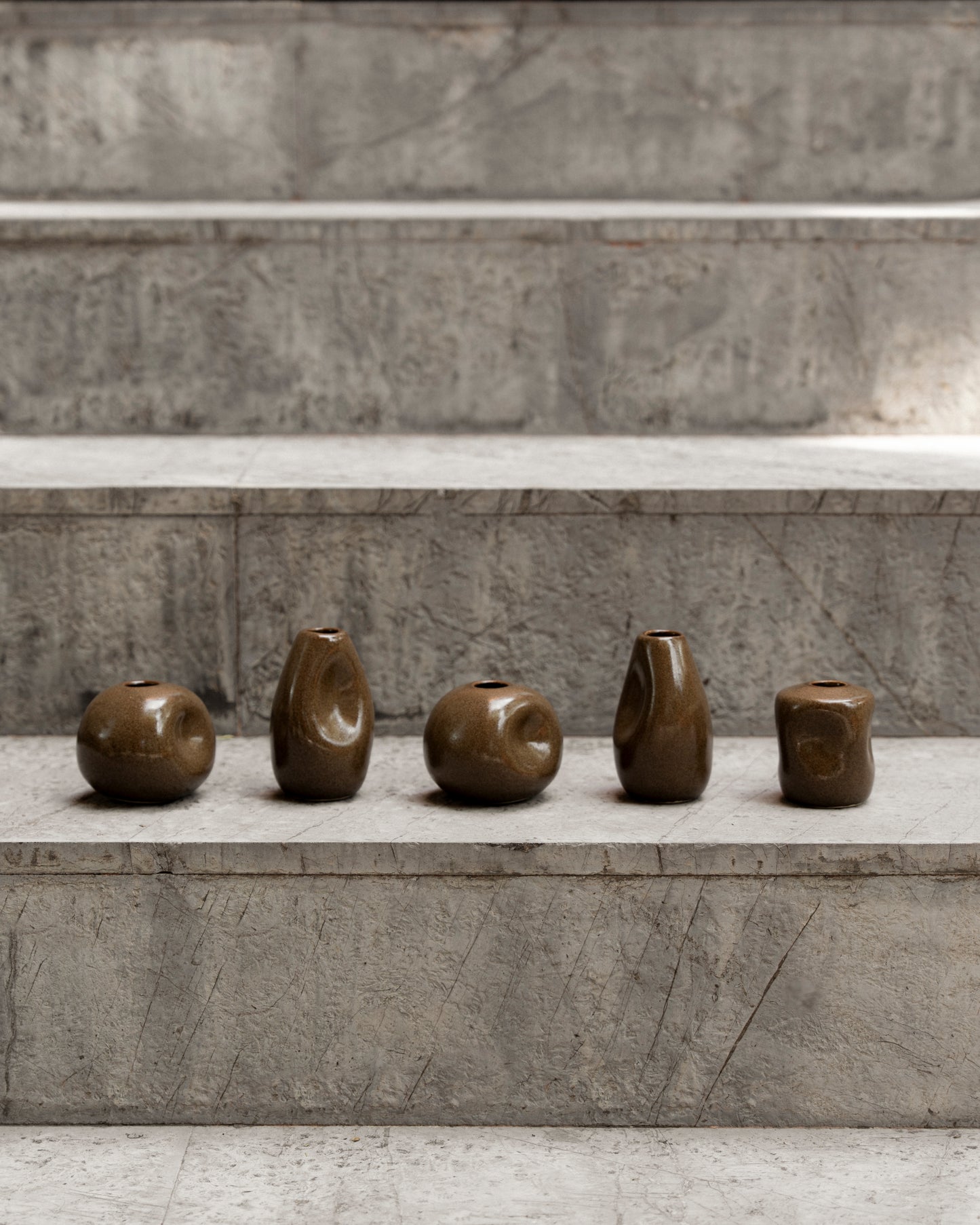 Set de 3 Floreros / Porta vela  Duna