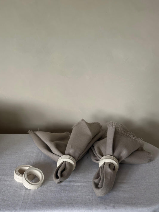 Set de 4 servilletero cerámica