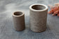 Vaso grande / Vaso chico - Mármol Gris Santo Tomás
