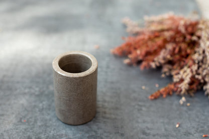 Vaso grande / Vaso chico - Mármol Gris Santo Tomás