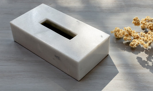 Kleenera Rectangular - Mármol Blanco Perla