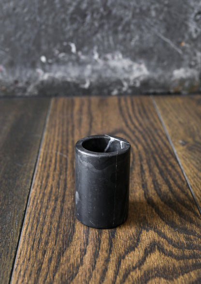 Vaso grande / Vaso chico - Mármol Negro Querétaro