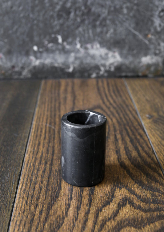 Vaso grande / Vaso chico - Mármol Negro Querétaro